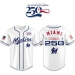 Marlins America 250th Anniversary 2026 Baseball Jersey