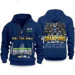 NFC Championship Game 2025 2026 Seahawks Quarter Zip Hoodie