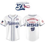 Nationals America 250th Anniversary 2026 Baseball Jersey