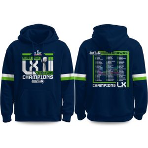 Seahawks Super Bowl LX Champions 2026 Roster Hoodie (1)
