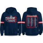Patriots Super Bowl LX Champions 2026 Roster Hoodie