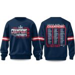 Patriots Super Bowl LX Champions 2026 Roster Sweatshirt