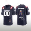 Personalized Patriots Bad Bunny Super Bowl 2026 Concho Football Jersey (2)