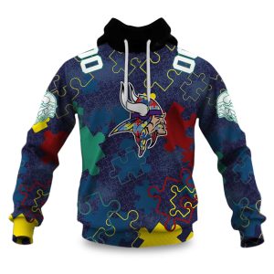Vikings Autism Awareness Football Hoodie 2026 1