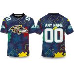 Ravens Autism Awareness Football Shirt 2026