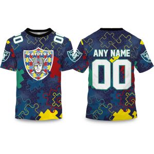 Raiders Autism Awareness Football Shirt 2026 1
