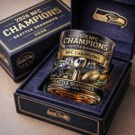 Seahawks 2026 NFC National Champions Commemorative Whiskey Glass