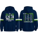 Seahawks Super Bowl LX Champions 2026 Roster Hoodie