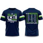 Seahawks Super Bowl LX Champions 2026 Roster Shirt