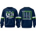 Seahawks Super Bowl LX Champions 2026 Roster Sweatshirt