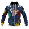 Texans Autism Awareness Football Zipper Hoodie 2026
