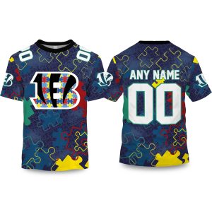 Bengals Autism Awareness Football Shirt 2026 1