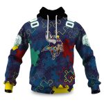 Vikings Autism Awareness Football Hoodie 2026
