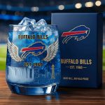 Bills EST 1960 Iron Will, Buffalo Pride Whiskey Glass