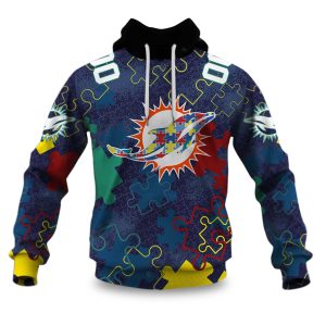 Dolphins Autism Awareness Football Hoodie 2026 2
