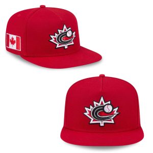 Canada World Baseball Classic 2026 Snapback Hat (1)