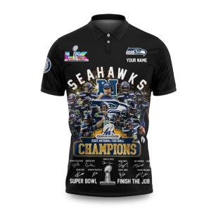 Seahawks NFC Championship Game 2025 2026 Polo Shirt (1)