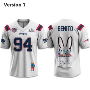 Patriots x Bad Bunny USA 250 Super Bowl LX USA 250 Jersey (1)