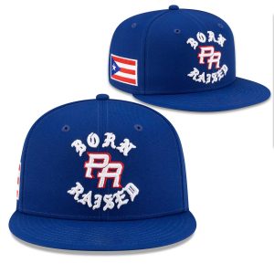 Born and Raised Puerto Rico World Baseball Classic Hat (1)