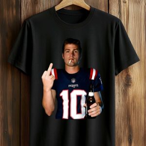 Drake Maye Drinking and Smoking Shirt (1)