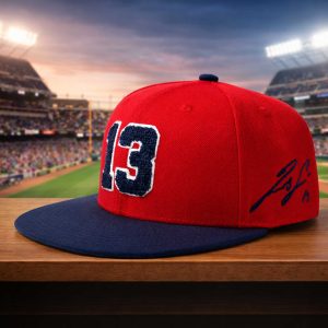 Braves Ronald Acuna Jr. Chenille Cap 2026 Giveaway (2)
