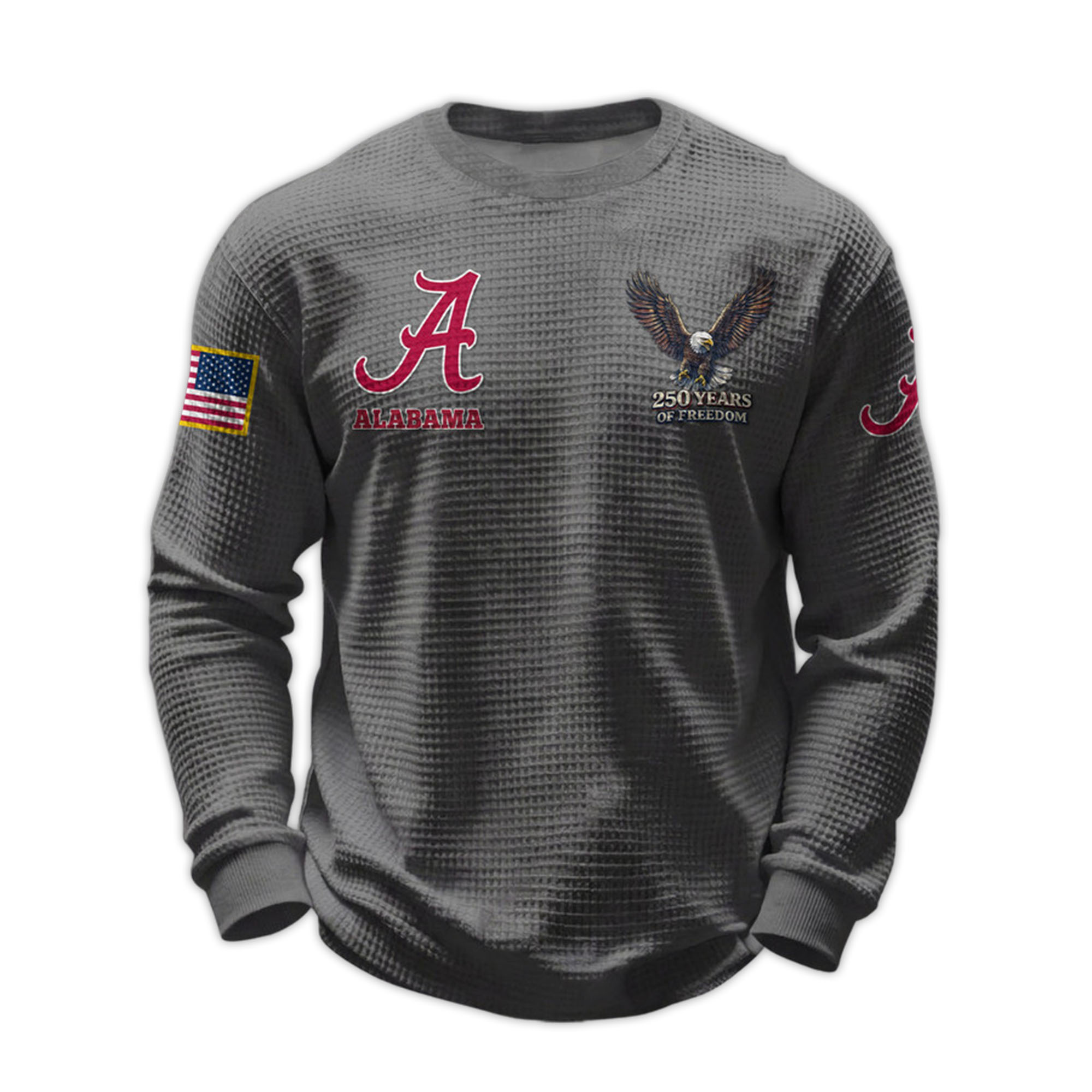 2026 Alabama 250 Years Of Freedom Waffle Sweatshirt 3 2026 Alabama 250 Years Of Freedom Waffle Sweatshirt 3