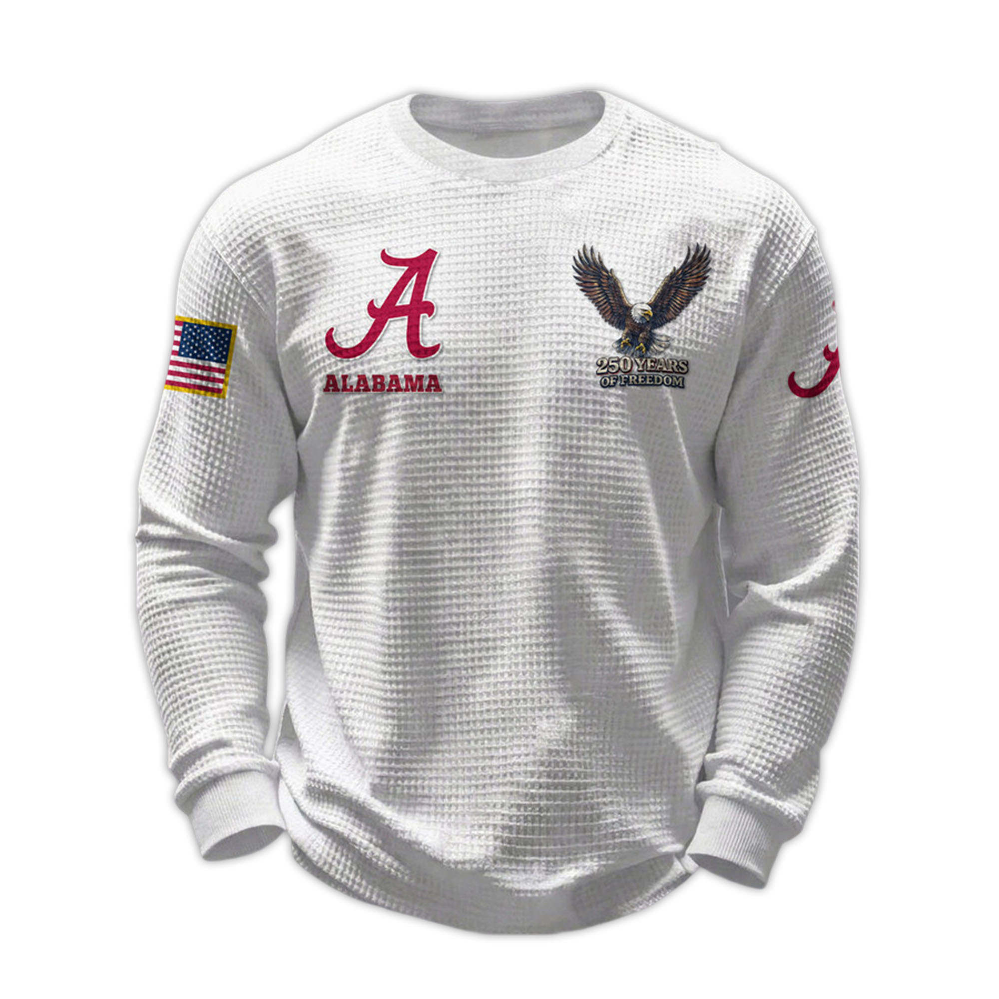 2026 Alabama 250 Years Of Freedom Waffle Sweatshirt 5 2026 Alabama 250 Years Of Freedom Waffle Sweatshirt 5