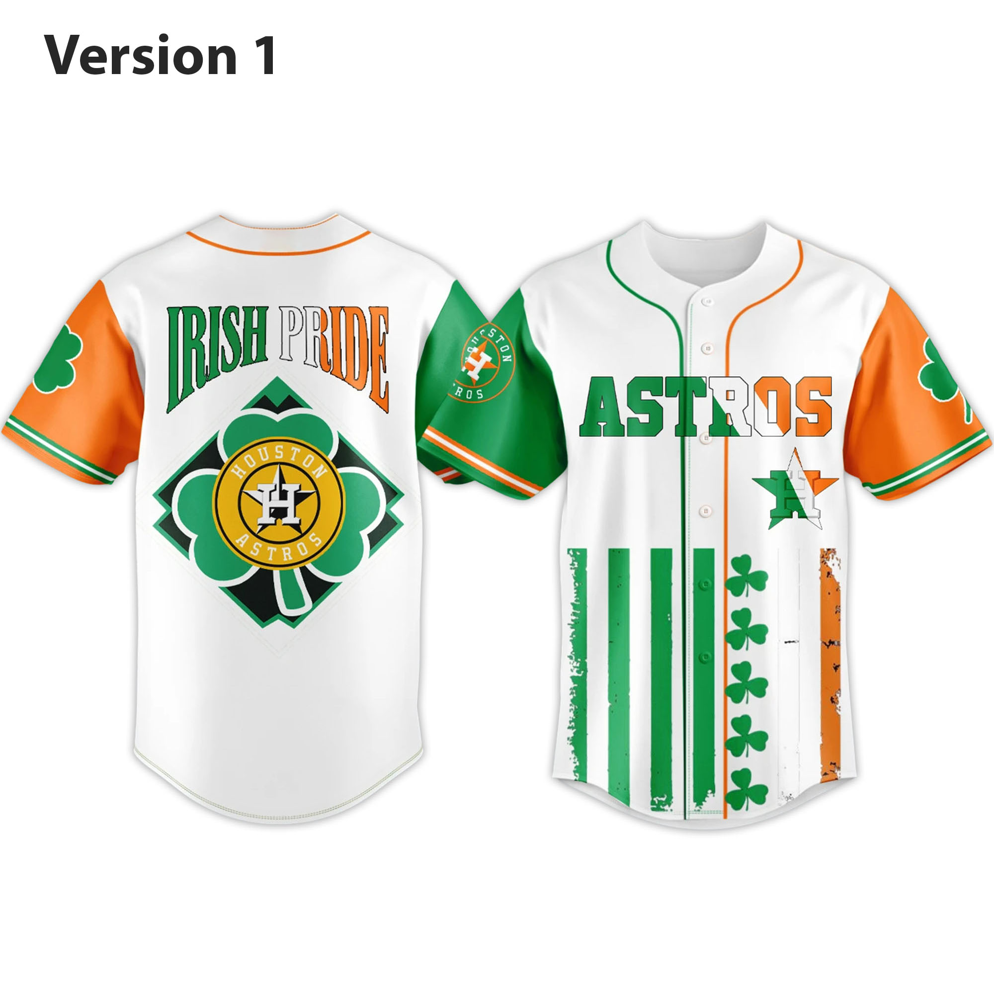 2026 Astros Irish Heritage Baseball Jersey 2026 Astros Irish Heritage Baseball Jersey