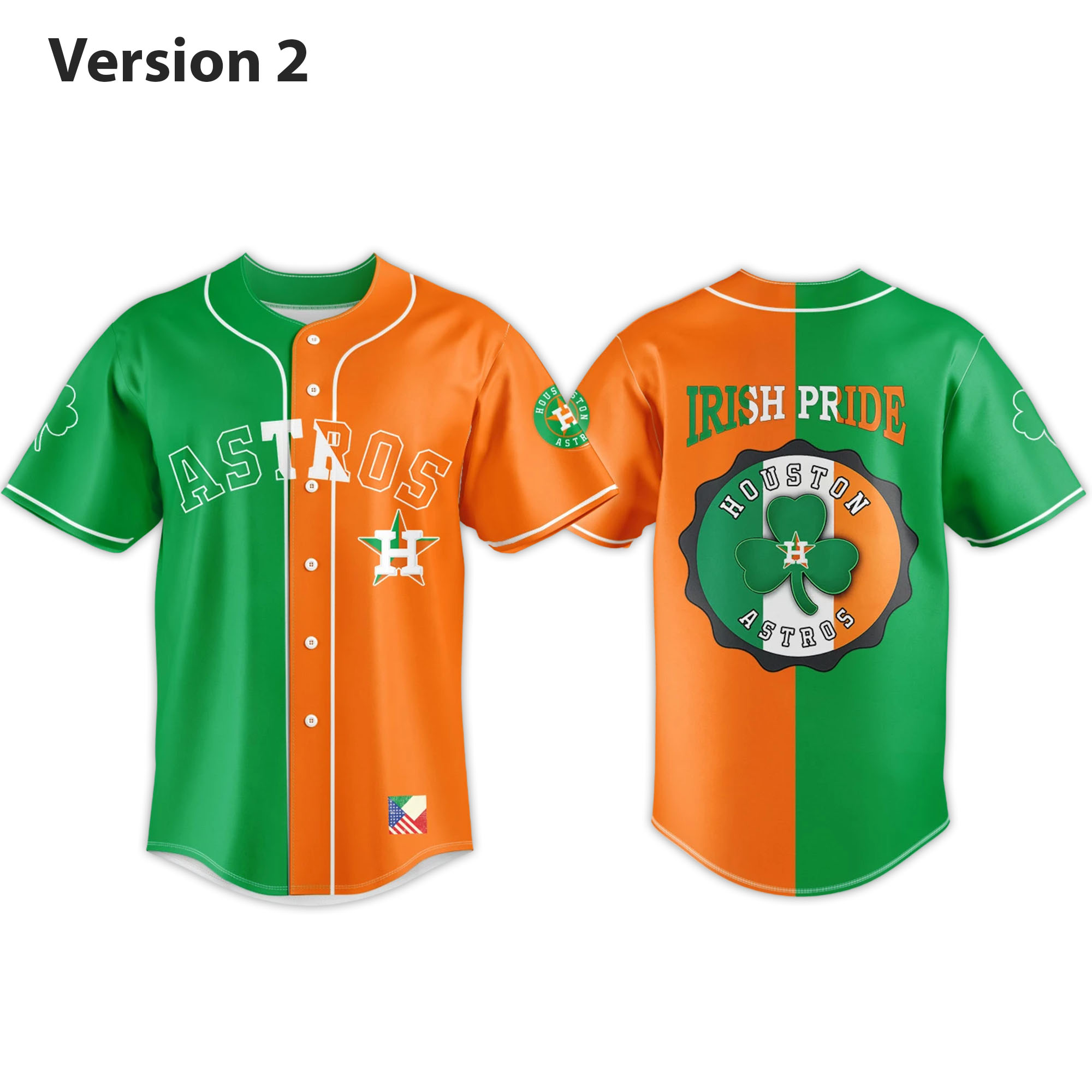 2026 Astros Irish Heritage Baseball Jersey 2 2026 Astros Irish Heritage Baseball Jersey 2