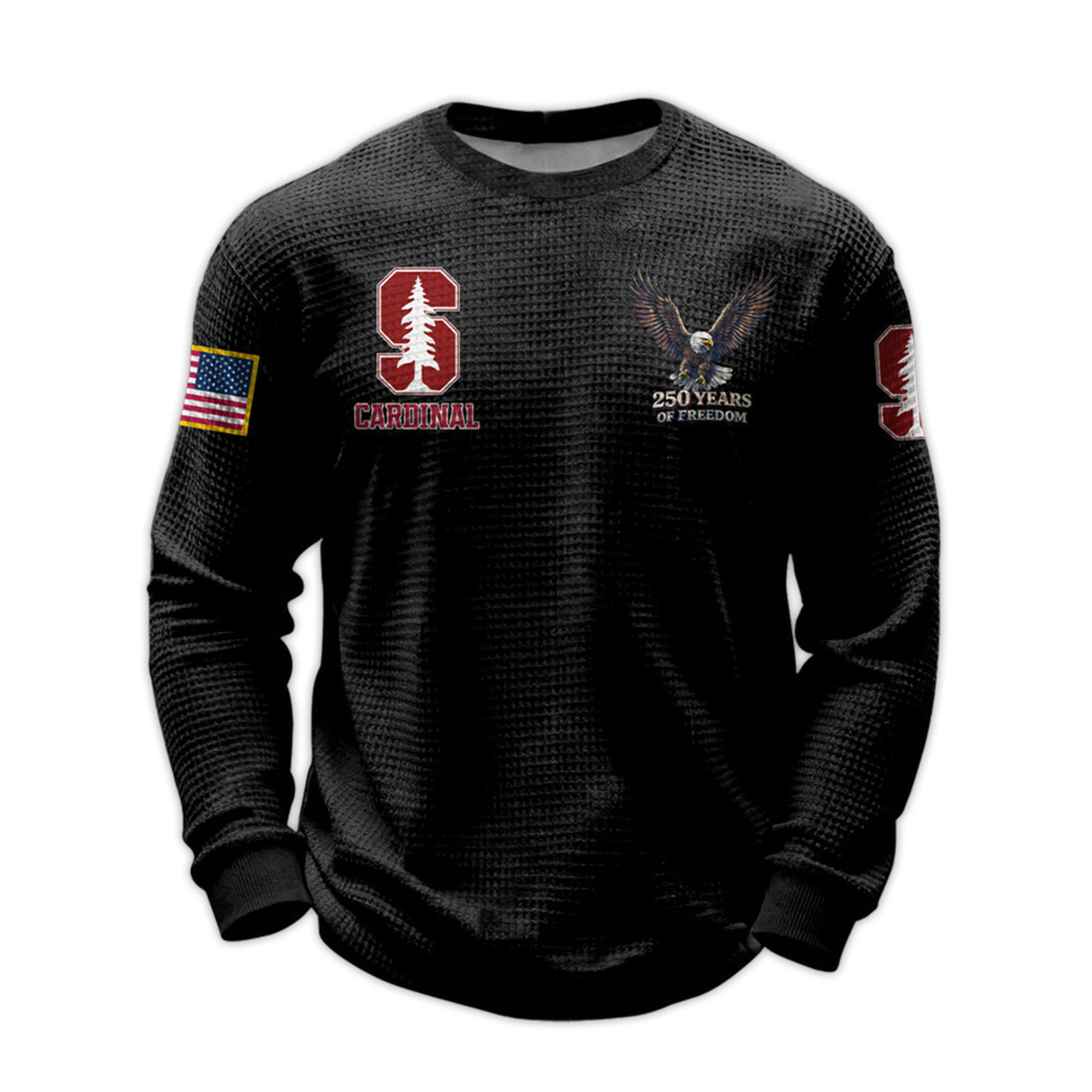 2026 Cardinal 250 Years Of Freedom Waffle Sweatshirt 5 2026 Cardinal 250 Years Of Freedom Waffle Sweatshirt 5