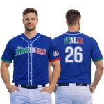 2026 Giveaway Mariners Italian Heritage Night Jersey