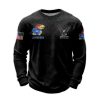 2026 Jayhawks 250 Years Of Freedom Waffle Sweatshirt 3