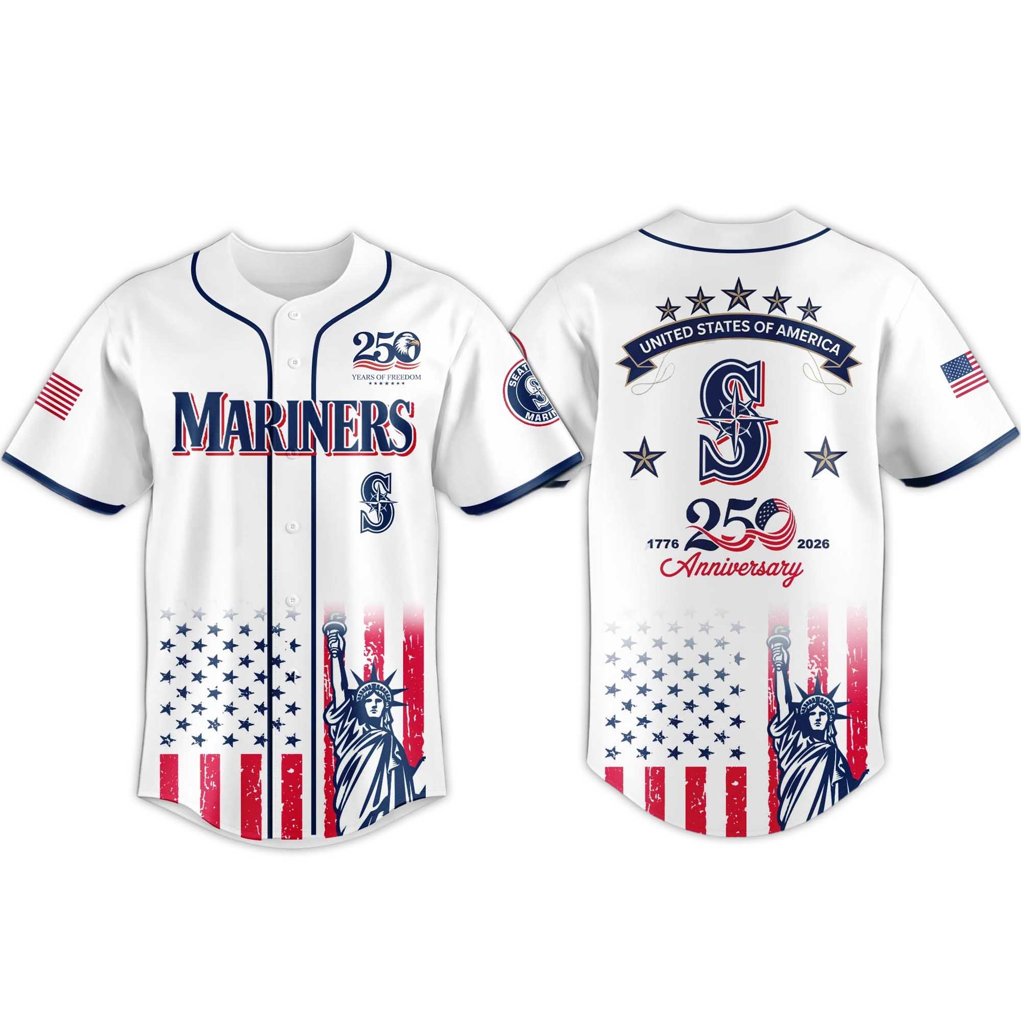 2026 Mariners America’s 250th Anniversary Jersey 1 2026 Mariners America's 250th Anniversary Jersey 1