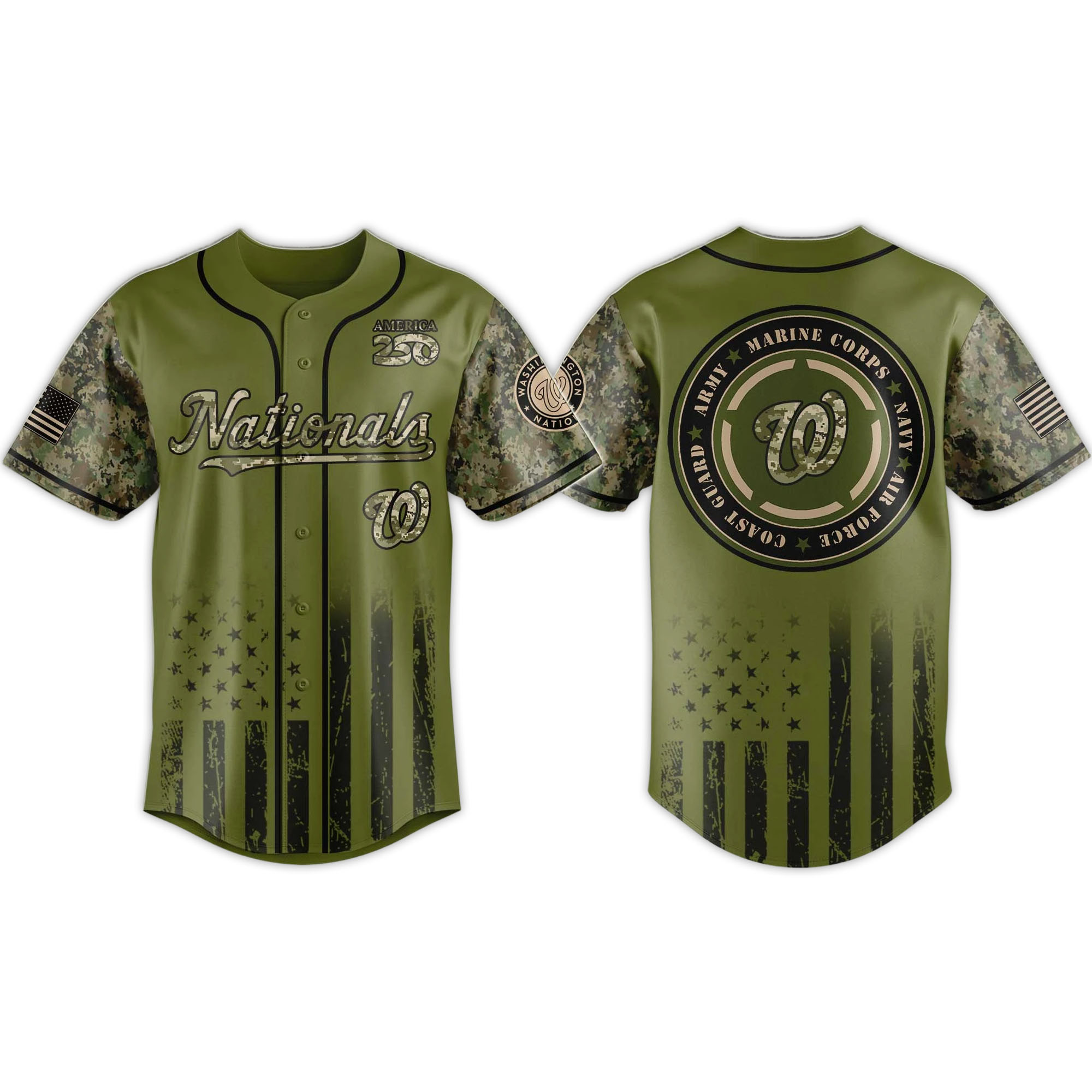 2026 Nationals Military Appreciation Night Jersey 2026 Nationals Military Appreciation Night Jersey