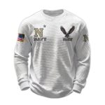 2026 Navy 250 Years Of Freedom Waffle Sweatshirt