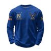 2026 Navy 250 Years Of Freedom Waffle Sweatshirt 2