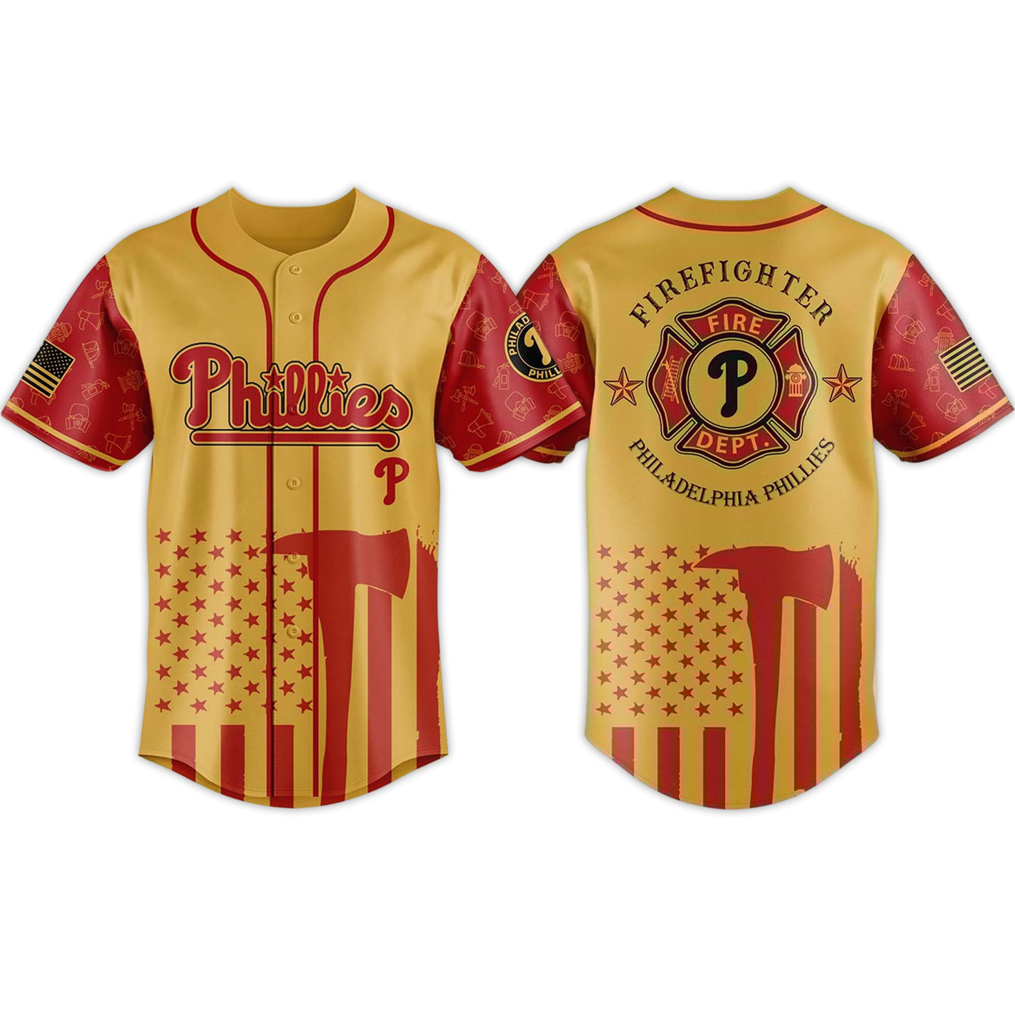 2026 Phillies Firefighter Appreciation Night Jersey 2026 Phillies Firefighter Appreciation Night Jersey