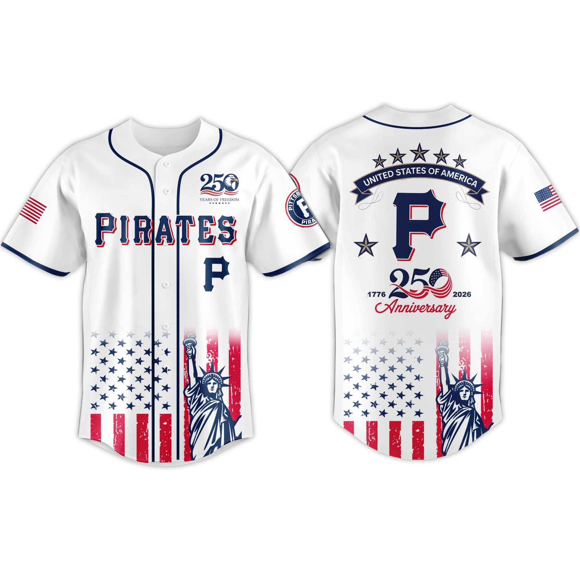2026 Pirates America’s 250th Anniversary Jersey 2026 Pirates America’s 250th Anniversary Jersey