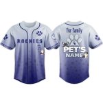 2026 Rockies Fur Family Pet Game Night Jersey