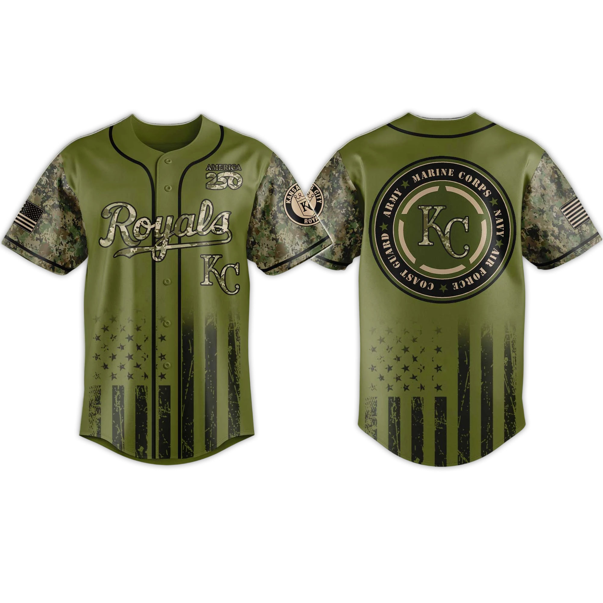 2026 Royals Military Appreciation Night Jersey 2026 Royals Military Appreciation Night Jersey