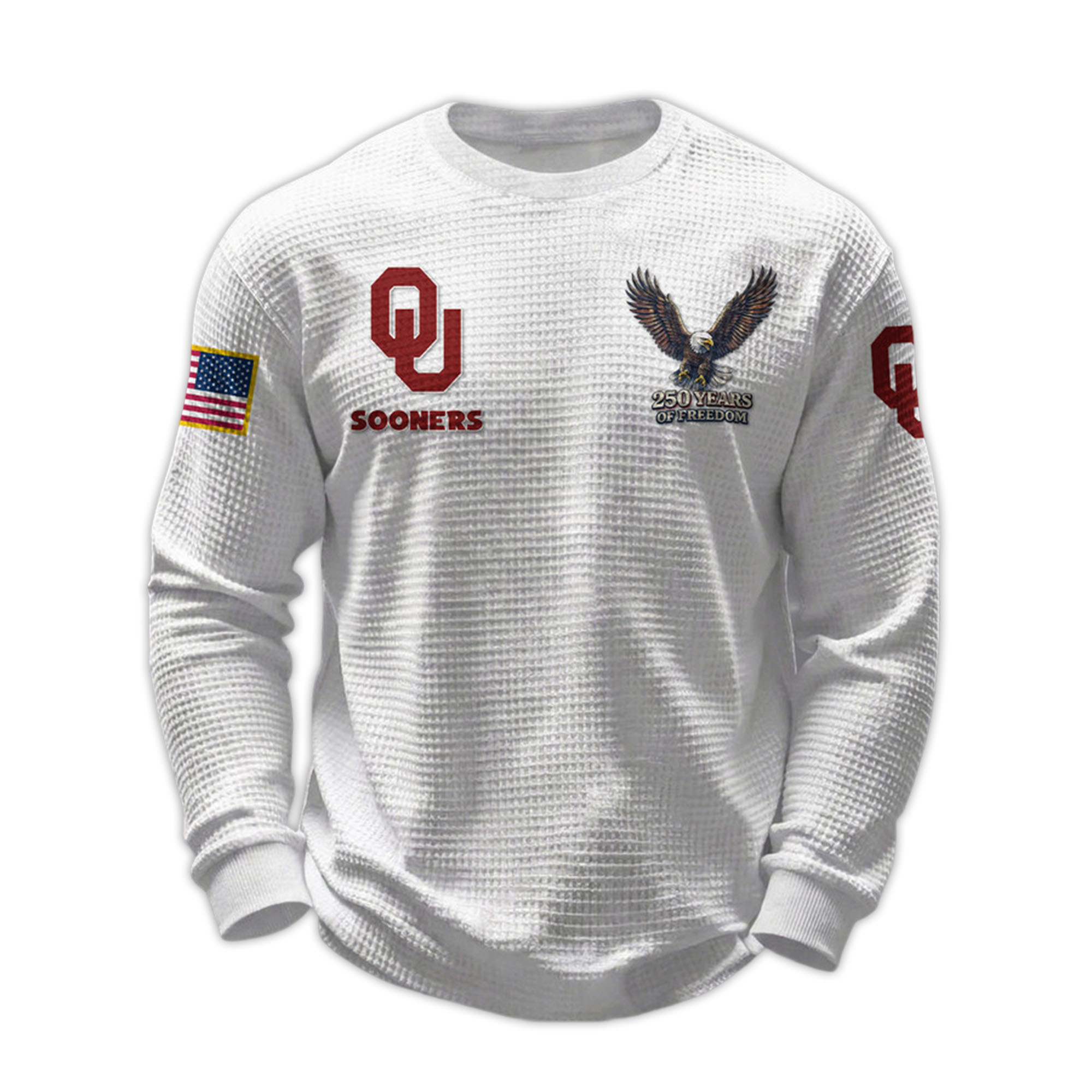 2026 Sooners 250 Years Of Freedom Waffle Sweatshirt 2026 Sooners 250 Years Of Freedom Waffle Sweatshirt