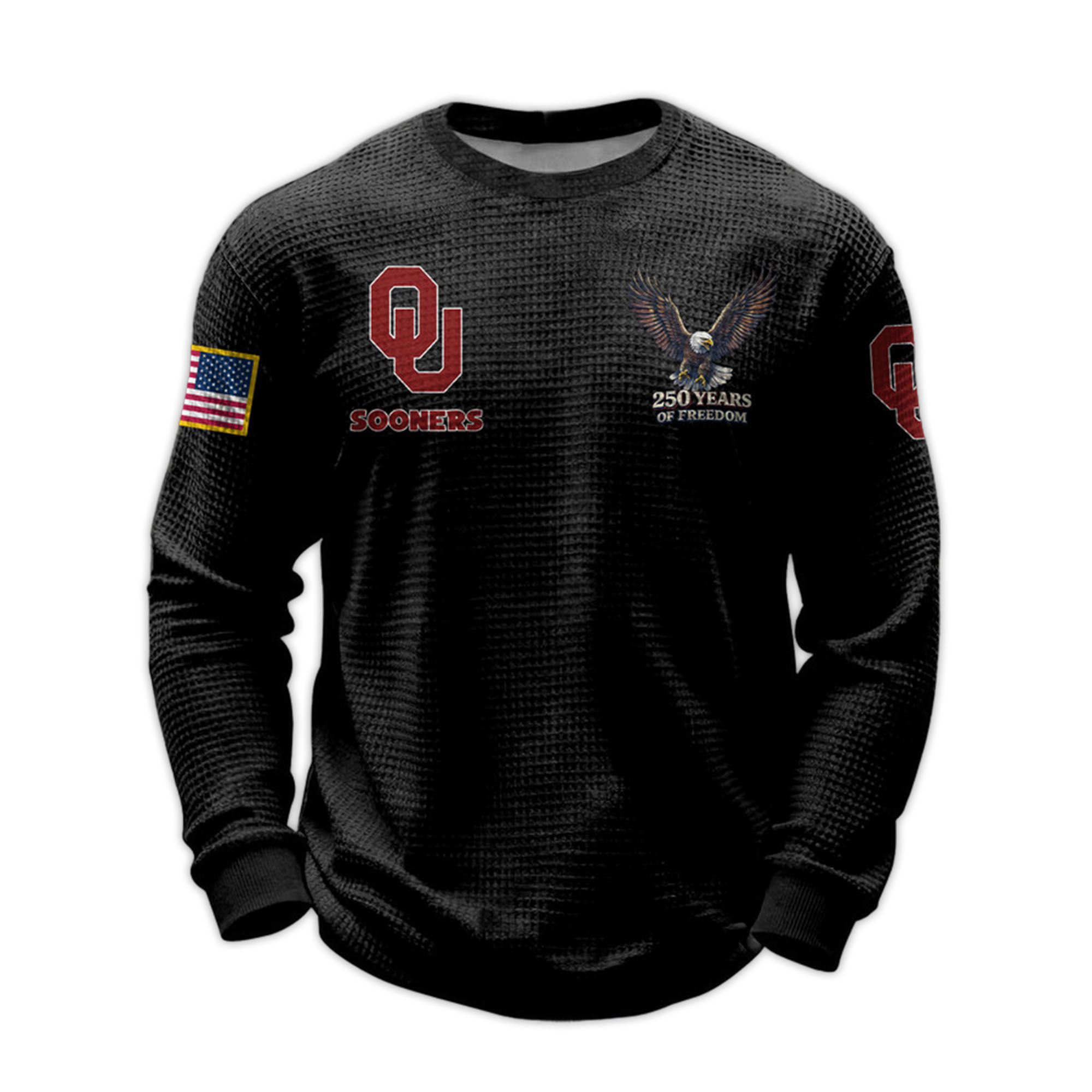 2026 Sooners 250 Years Of Freedom Waffle Sweatshirt 2 2026 Sooners 250 Years Of Freedom Waffle Sweatshirt 2