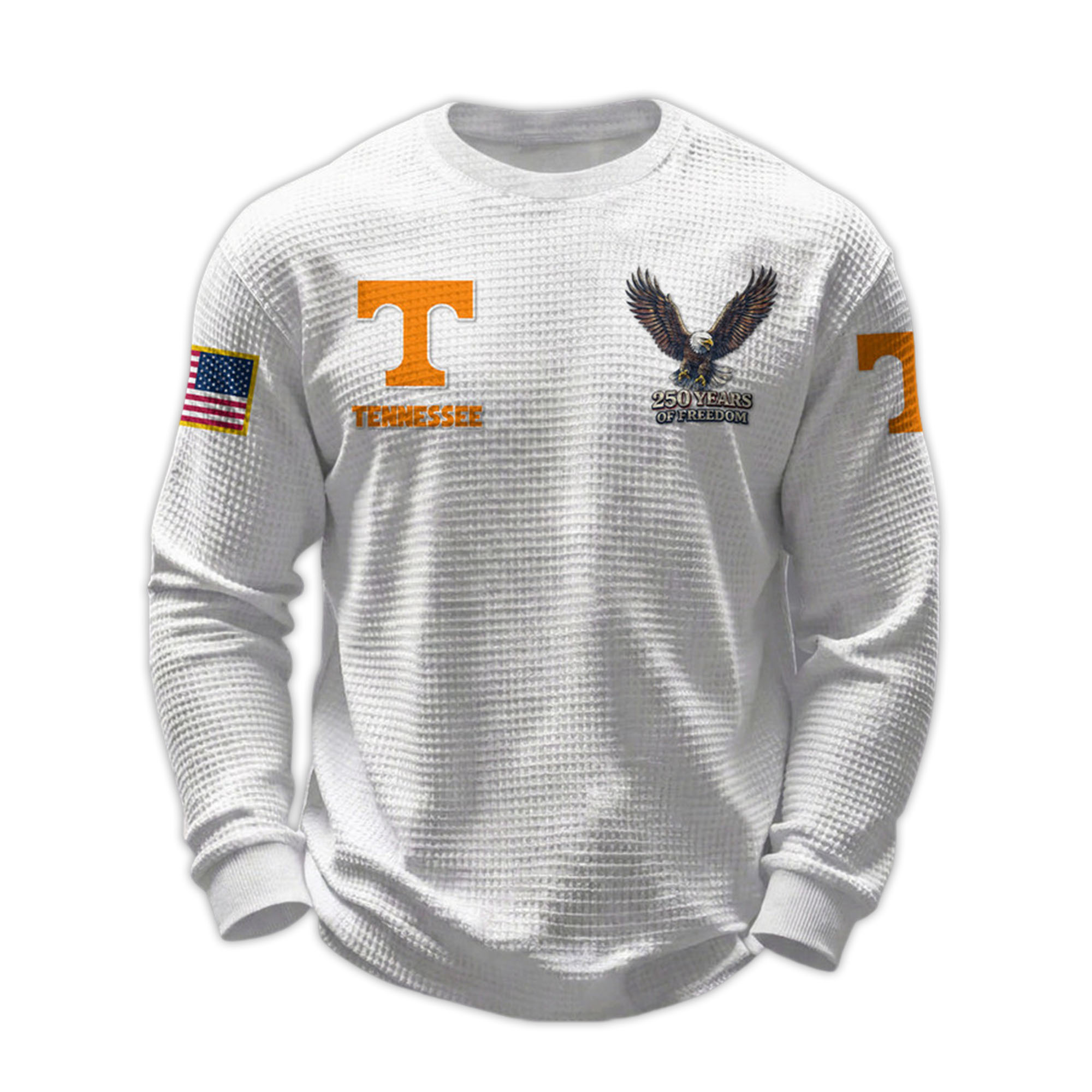 2026 Tennessee 250 Years Of Freedom Waffle Sweatshirt 2026 Tennessee 250 Years Of Freedom Waffle Sweatshirt