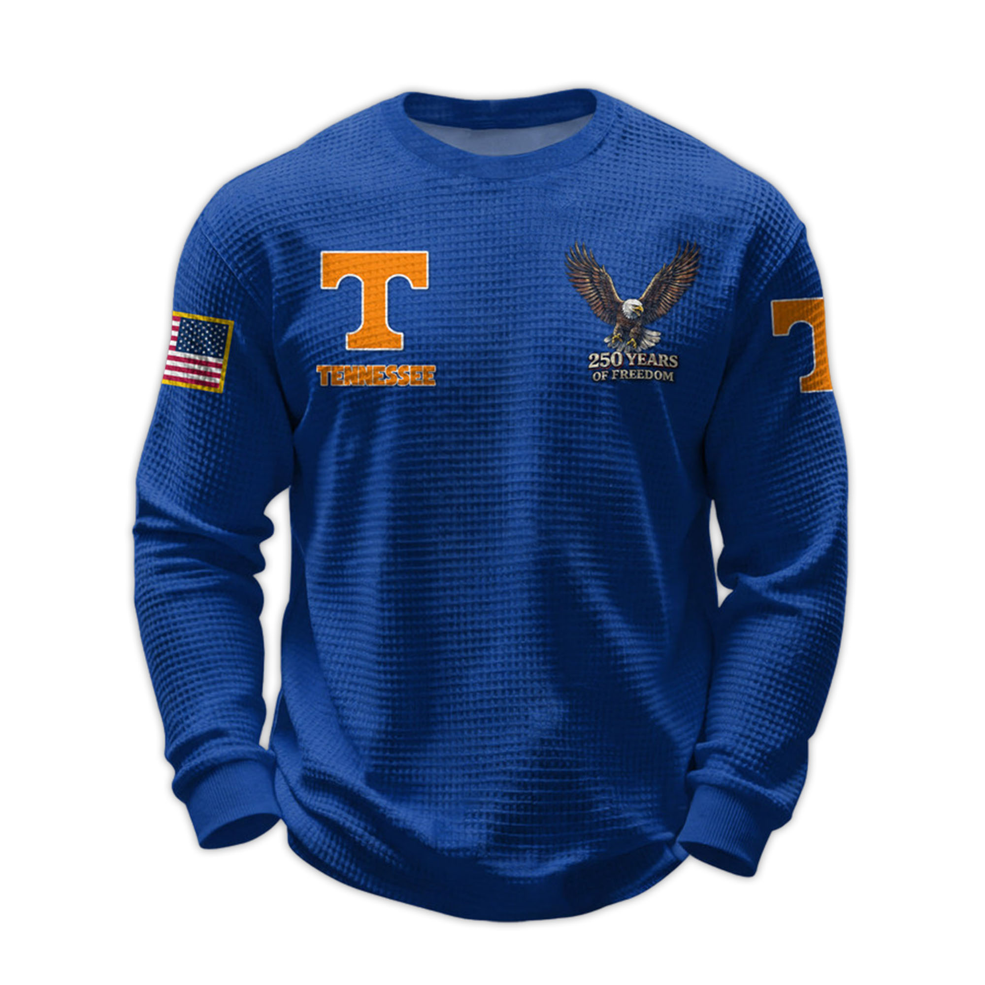 2026 Tennessee 250 Years Of Freedom Waffle Sweatshirt 3 2026 Tennessee 250 Years Of Freedom Waffle Sweatshirt 3