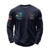 2026 Tulane Green Wave 250 Years Of Freedom Waffle Sweatshirt 5
