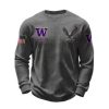 2026 Washington Huskies 250 Years Of Freedom Waffle Sweatshirt 4