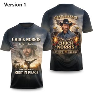 R.I.P Chuck Norris Thank You For The Memories Shirt (1)