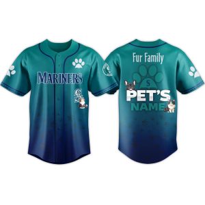 2026 Mariners Fur Family Pet Game Night Jersey 1