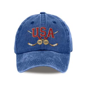 USA Hockey 1980 2026 Print Baseball Cap (1)