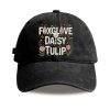 Foxglove Daisy Tulip Baseball Cap (1)